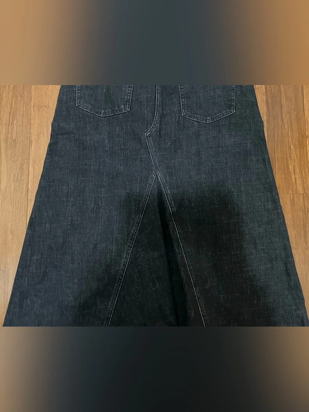 Banana Republic Skirt Midi Maxi NWT 6 Black Denim Japan - Picture 12 of 16